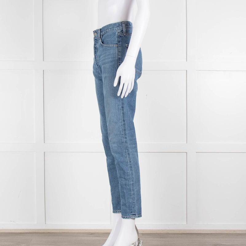 Citizens of Humanity Mid Blue Slim Leg Crop Jean