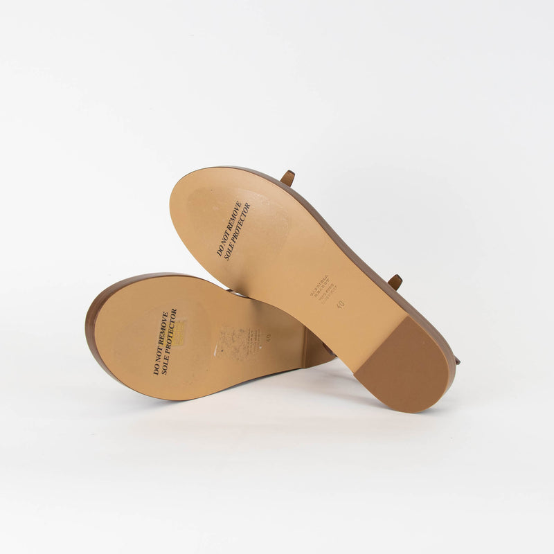 Gabriela Hearst Steward Leather Flat Sandal