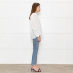 Raag + Bamford White Una Handwoven Blouse