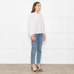 Raag + Bamford White Una Handwoven Blouse