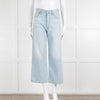 Citizens of Humanity Pale Blue High Rise Wide Leg Jeans