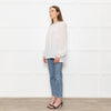 Bamford White Cotton Collarless Shirt