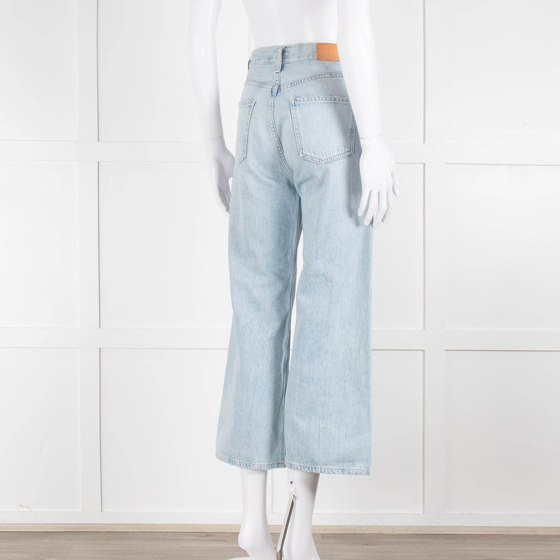 Citizens of Humanity Pale Blue High Rise Wide Leg Jeans
