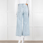 Citizens of Humanity Pale Blue High Rise Wide Leg Jeans