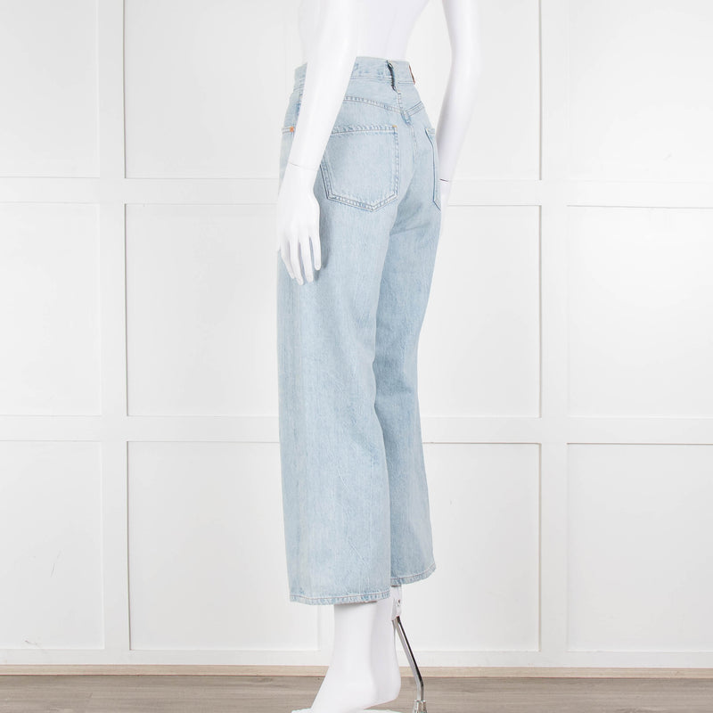 Citizens of Humanity Pale Blue High Rise Wide Leg Jeans