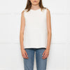 Bamford Cream Textured Sleeveless Top