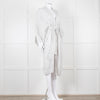 Maurizio Mykonos Grey Lace Tie Waist Duster Coat