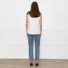 Bamford Cream Textured Sleeveless Top
