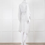 Maurizio Mykonos Grey Lace Tie Waist Duster Coat
