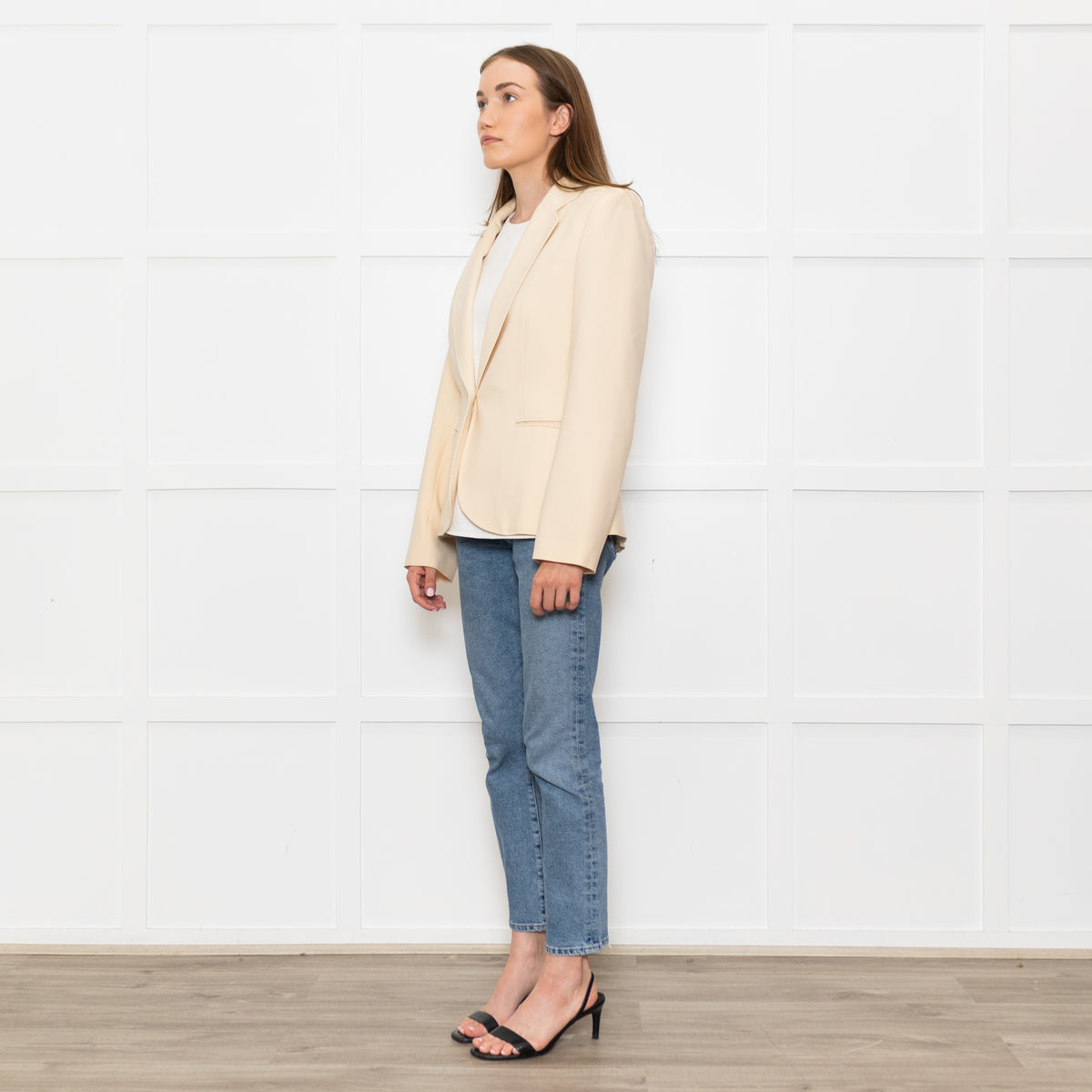 Joseph Pale Yellow/ Cream Wool Blazer