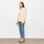 Joseph Pale Yellow/ Cream Wool Blazer