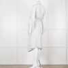 Maurizio Mykonos Grey Lace Tie Waist Duster Coat