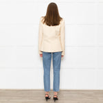 Joseph Pale Yellow/ Cream Wool Blazer