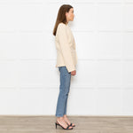 Joseph Pale Yellow/ Cream Wool Blazer
