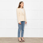 Joseph Pale Yellow/ Cream Wool Blazer