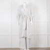 Maurizio Mykonos Grey Lace Wide Leg Trousers