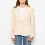 Joseph Pale Yellow/ Cream Wool Blazer