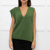 Me + Em Green Knitted Vest