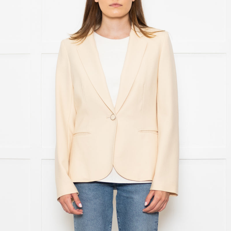 Joseph Pale Yellow/ Cream Wool Blazer
