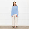 Bamford Pale Blue Cotton Cable Jumper