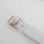 Salvatore Ferragamo White Leather Belt
