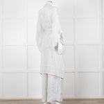 Maurizio Mykonos Grey Lace Wide Leg Trousers
