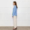 Bamford Pale Blue Cotton Cable Jumper
