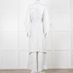 Maurizio Mykonos Grey Lace Wide Leg Trousers