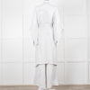 Maurizio Mykonos Grey Lace Tie Waist Duster Coat