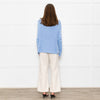 Bamford Pale Blue Cotton Cable Jumper
