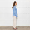 Bamford Pale Blue Cotton Cable Jumper