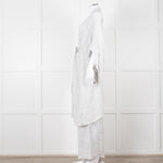 Maurizio Mykonos Grey Lace Wide Leg Trousers
