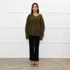 Sarah Pacini Green Mohair Mix Jumper