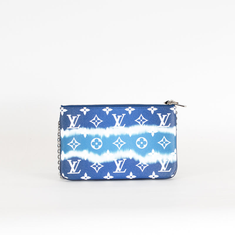 Louis Vuitton Blue Escale Double Zip Bag On Chain