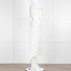 Me + Em White Cotton Cargo Trousers