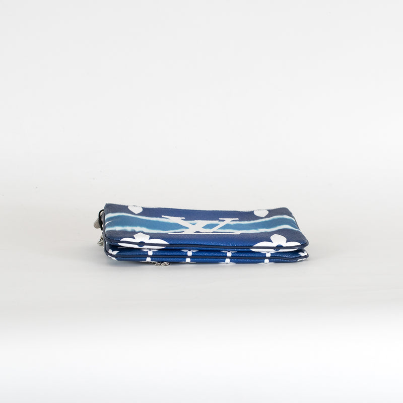 Louis Vuitton Blue Escale Double Zip Bag On Chain