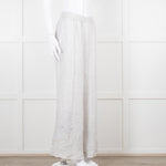 Maurizio Mykonos Grey Lace Wide Leg Trousers