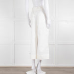 Me + Em White Cotton Cargo Trousers