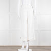 Me + Em White Cotton Cargo Trousers