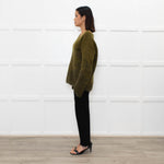 Sarah Pacini Green Mohair Mix Jumper
