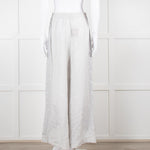 Maurizio Mykonos Grey Lace Wide Leg Trousers