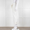 Me + Em White Cotton Cargo Trousers