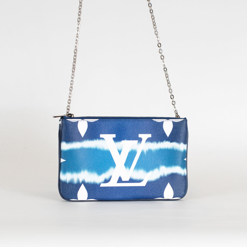 Louis Vuitton Blue Escale Double Zip Bag On Chain – Phoenix Style