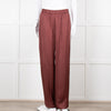 Second Female Brown Satin Wide Leg Trousers