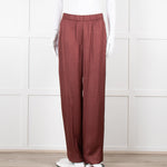 Second Female Brown Satin Wide Leg Trousers