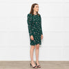 Reformation Juni Green Floral Print Dress