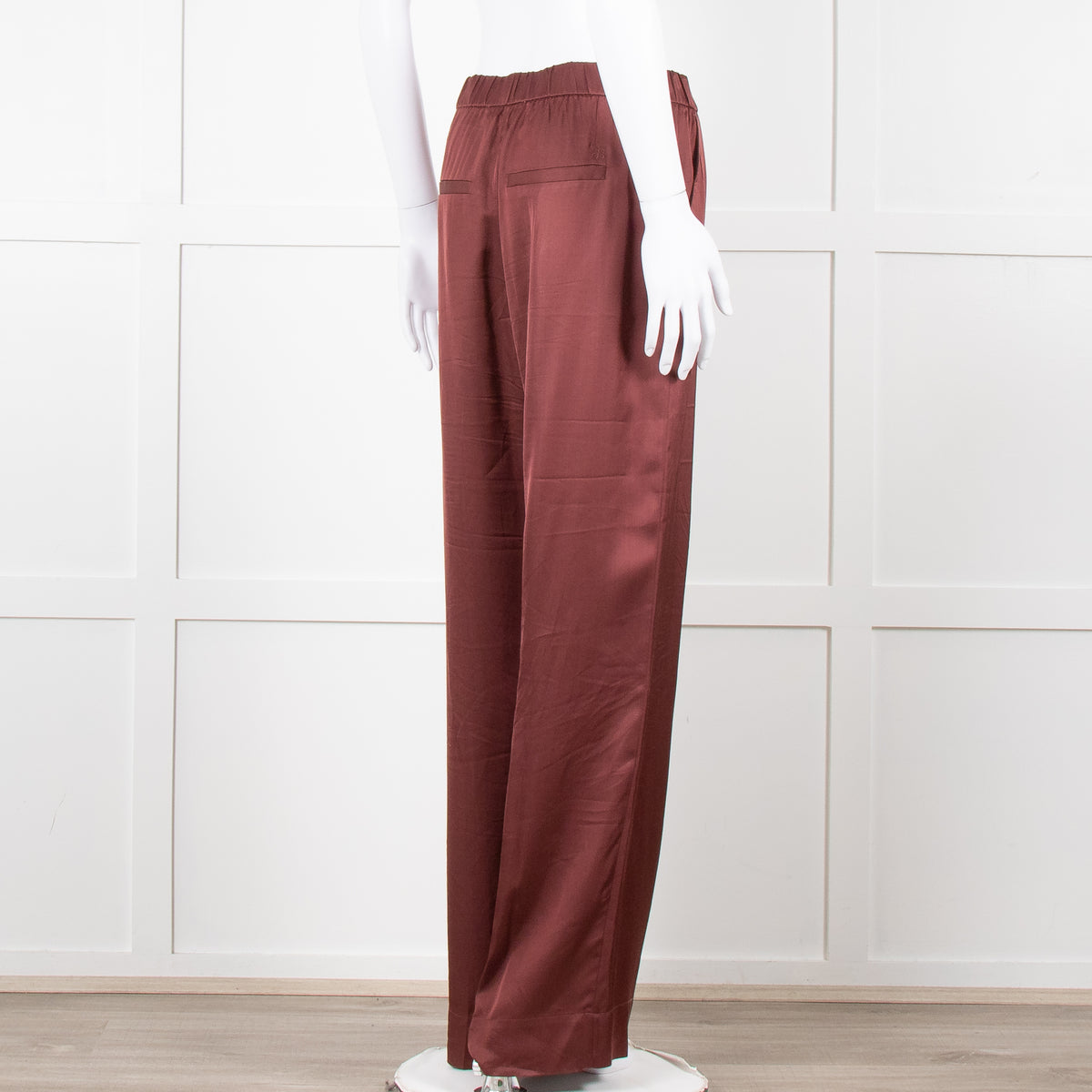 Second Female Brown Satin Wide Leg Trousers