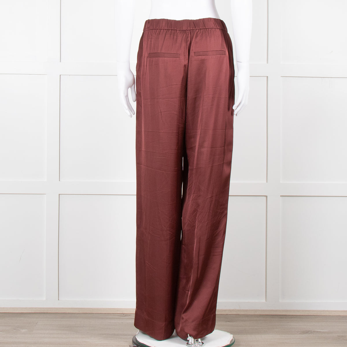 Second Female Brown Satin Wide Leg Trousers