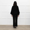 Joie Black Cashmere/Wool Mix Funnel Neck Button Cardigan