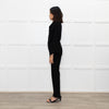 Joie Black Cashmere/Wool Mix Funnel Neck Button Cardigan